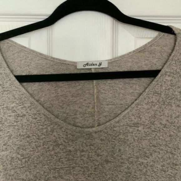 Aiden Y tan short sleeve oversized short sleeve shirt size medium - Picture 4 of 10